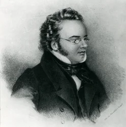 Porträt von Franz Schubert (1797-1828)